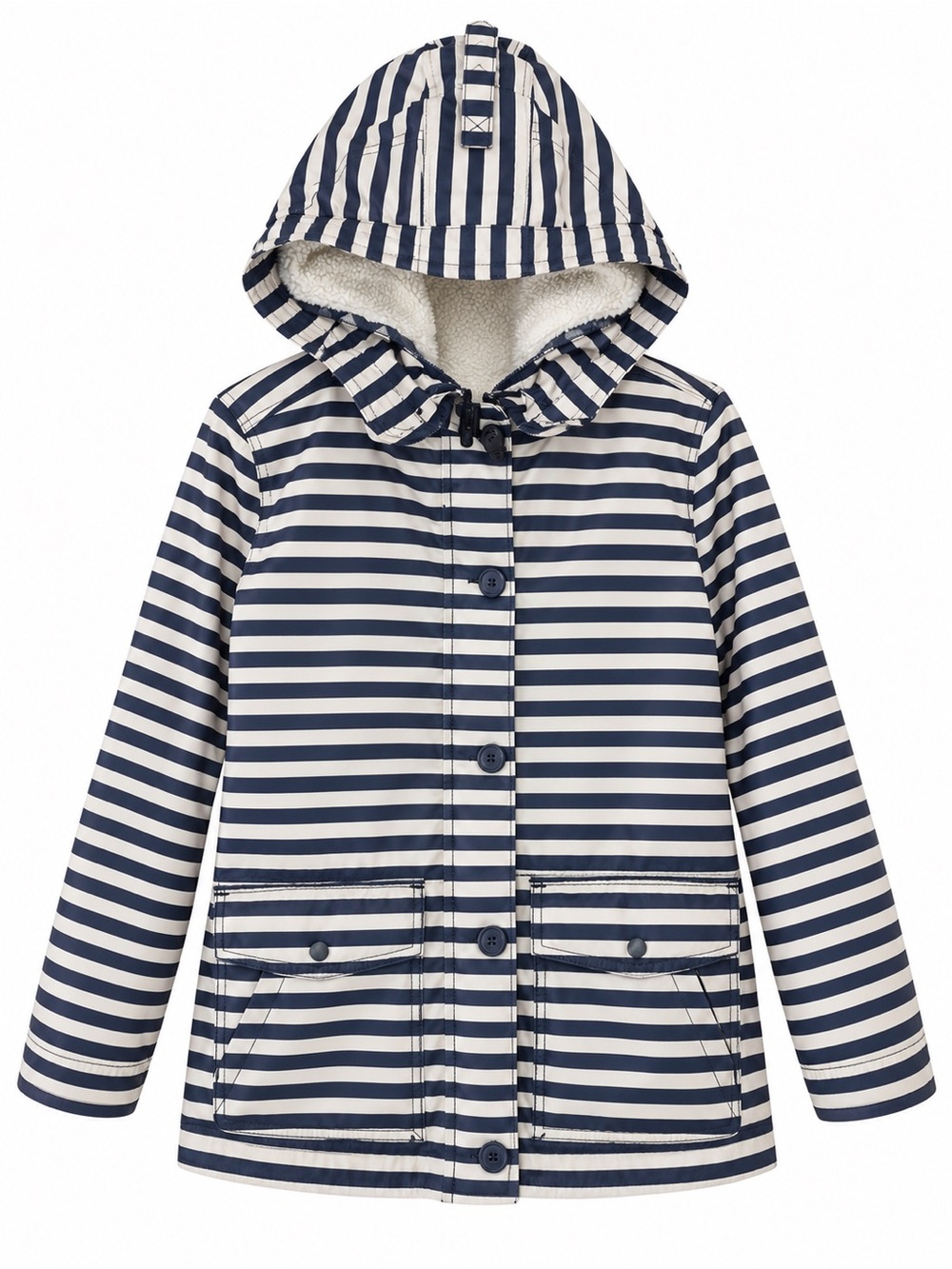 GAP- Navy and Taupe stripe jacket. Size XL
